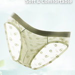 4 Pack Men's Jacquard Lace Ultra Sheer Ice Silk Antibacterial Briefs