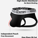 3 Pack Men's Bamboo Fiber Large U-Pouch Low Rise Breathable Jockstraps