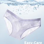4 Pack Men's Lace Jacquard Ice Silk Ultra Thin Breathable Briefs