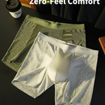3 Pack Men's Satin Lace Jacquard 3D U-Pouch Anti-Chafe Breathable Midway Briefs