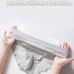 4 Pack Men's Ice Silk Cooling Lace Jacquard Seamless Ultra Thin Briefs