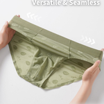 4 Pack Men's Jacquard Lace Ultra Sheer Ice Silk Antibacterial Briefs