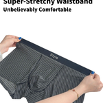 3 Pack Men's 10A Antibacterial Ultra Thin Ice Silk Naked Feel Trunks