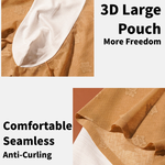 3 Pack Men's 3D Pouch Vintage Lace Jacquard Mulberry Silk Breathable Trunks