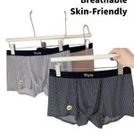 3 Pack Men's 10A Antibacterial Ultra Thin Ice Silk Naked Feel Trunks