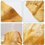 4 Pack Men's Ice Silk Cooling Lace Jacquard Seamless Ultra Thin Briefs