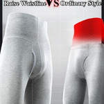 Men's High-rise Cotton Thermal Bottoms With Fly