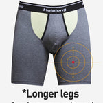 Dual Pouch Men's Long Legs Sports Boxer Briefs