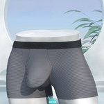 Men's Cooling Separate Pouch Boxer Briefs Dual Pouch Underwear