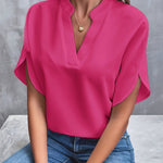 Colorful Draped Blouse