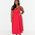 Castille | Elegant Midi Flow Dress