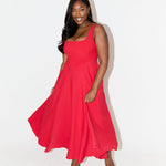 Castille | Elegant Midi Flow Dress