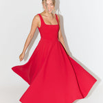 Castille | Elegant Midi Flow Dress