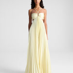 Madeleine | Pleated Cut-Out Gown