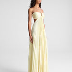 Madeleine | Pleated Cut-Out Gown