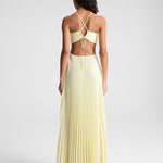 Madeleine | Pleated Cut-Out Gown