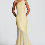 Cheyenne | One-Shoulder Mesh Evening Gown