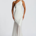 Cheyenne | One-Shoulder Mesh Evening Gown