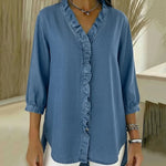 Destiny | Elegant Denim Blouse