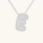Bubble Initial Crystals Necklace