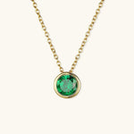 Radiant Gemstone Gold Chain