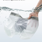 4 Pack Men's Quick-Drying & Comfortable Antibacterial Ice Silk Trunks