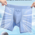 2 Pack Men's Seamless Comfort Breathable Anti-Chafing & Antibacterial Boxers Briefs