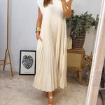 Samiya | Sleeveless Pleated Dress