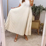 Samiya | Sleeveless Pleated Dress