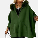 LISA | Casual Hooded Coat with Fur Collar