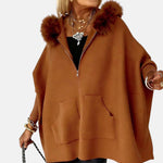 Bella™ | Casual Hooded Coat with Fur Collar