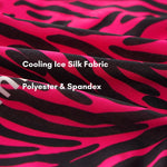 4 Pack Men's Ice Silk Pink Leopard Print Anti-Chafing Stretch Fit Trunks