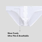 2 Pack Men's Ultra-Soft Modal Seamless Comfort Low-Rise Briefs