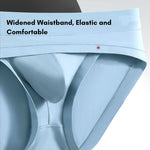 2 Pack Men's Ultra-Soft Fabric Stretch Fit Supportive Pouch Breathable Briefs