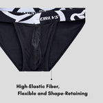 2 Pack Men's Modal Low-Rise Bikinis with Support Pouch and Tagless Waistband