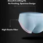 2 Pack Men's Ultra-Soft Fabric Stretch Fit Supportive Pouch Breathable Briefs