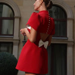 Janelle | / Ribbon Mini Dress