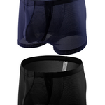 Men's Big Pouch U-convex Breathable Mesh Trunks