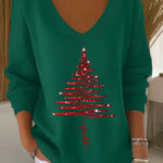 Monica | Elegant Christmas Knit Top
