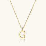Vintage Letter Initial Gold Necklace