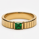 Bold Emerald Statement Ring