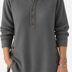 Margaret – Long Sleeve Solid Knit Sweater