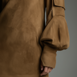 Karen | Suede Turtleneck Mini Dress