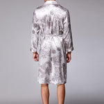 Men's Luxurious Satin Printed Robe