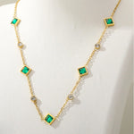 Royal Emerald Pendant Necklace