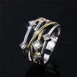 Couture Geometric Hollow Out Ring