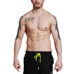 Men’s Neon Drawstring Swim Board Shorts