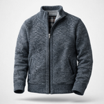 HENLEY ZIP KNIT CARDIGAN | REFINED WARMTH WITH A CLEAN EDGE