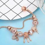 Rose Dream catcher Bracelet with Charms Included
