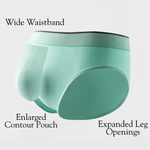 3 Pack Men's Seamless Comfort Anti-Chafing Full Coverage Briefs